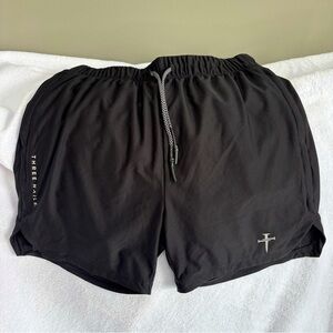 Men’s Three Nails Medium black med shorts